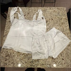 Show Me Your Mumu - Ivory Luxe Satin Make Up Tank & Glam Time Shorts